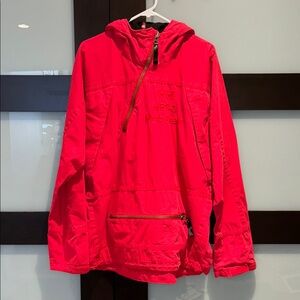 Helly Hansen Red Hooded Pullover Jacket